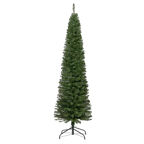 7ft Pencil Christmas Tree - Green - Non Lit