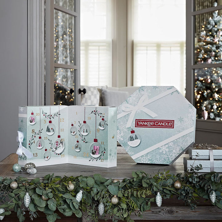 An image showcasing the Advent Calendar 2022 Book as a decorative centerpiece for the holiday season.