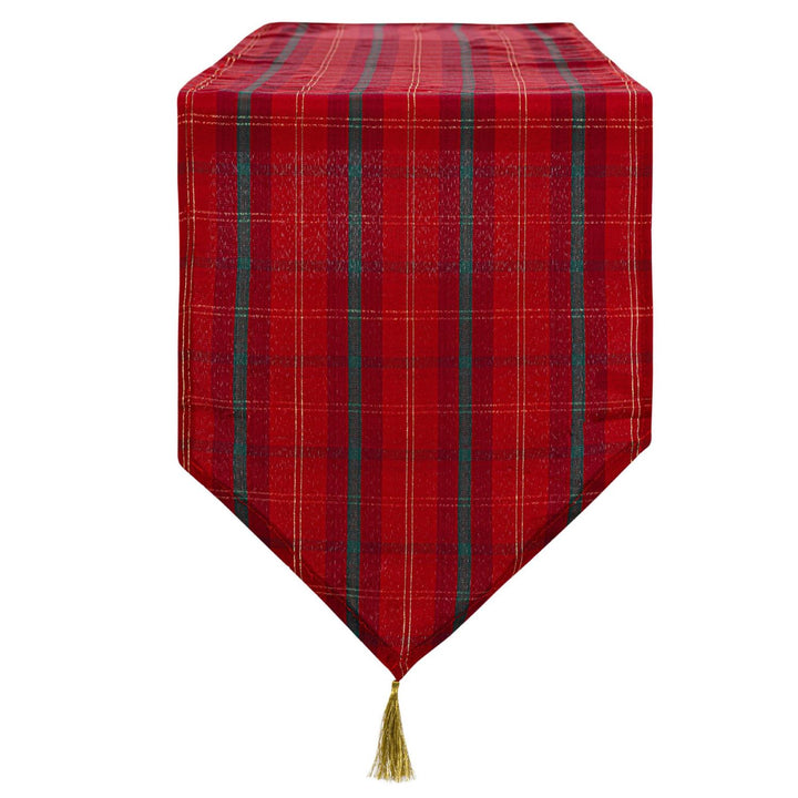 Celebright's Tartan table runner, ideal for creating a festive holiday ambiance.