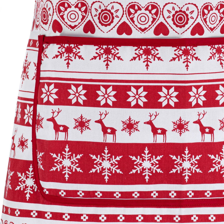 Holiday joy is in the air with the Celebright Nordic chef's apron.