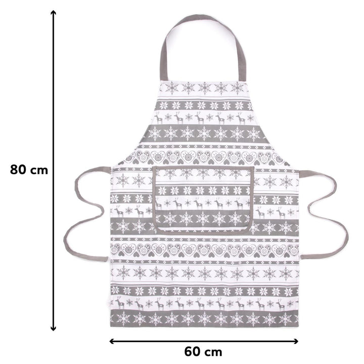 Get ready for festive cooking with the Celebright Nordic reindeer apron.