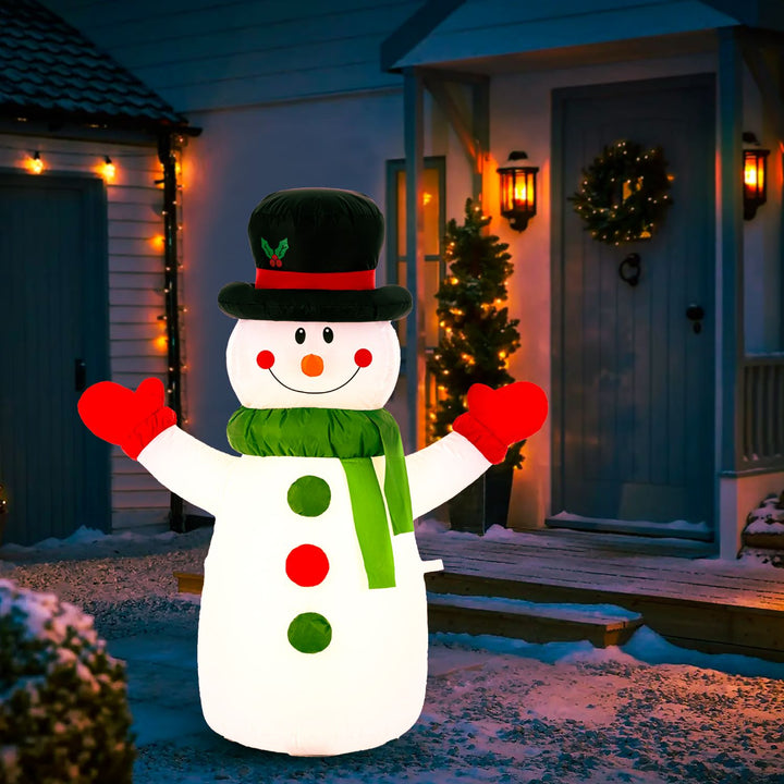 Celebright Self-Inflating Christmas Snowman - Light Up Porch Decorations