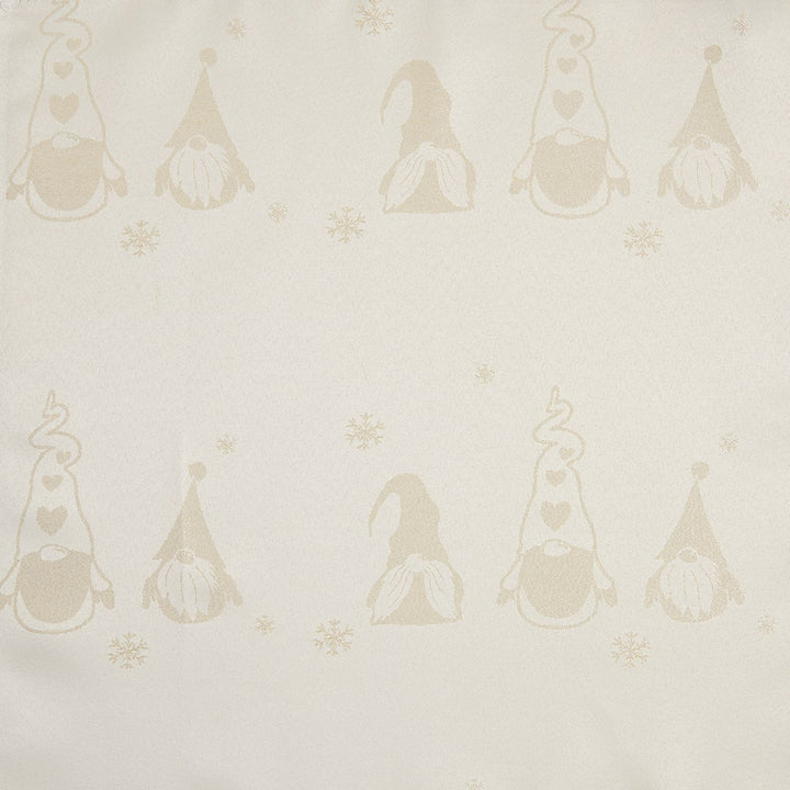 Celebright's Cream/Gold Tablecloth, 52x90 inches, enhancing your dining experience