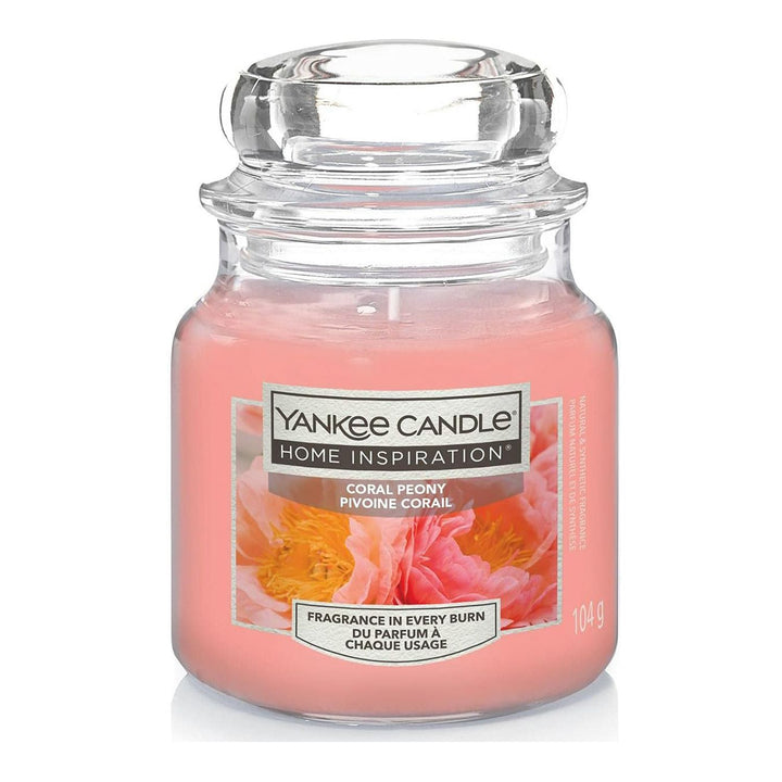 Two small jars of Coral Peony fragrance, a part of an inviting home infusion.