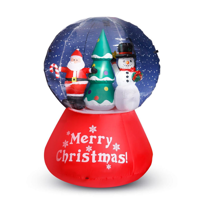 A mesmerizing 150cm Snowglobe Christmas inflatable, perfect for adding a touch of magic to your holiday decor in the UK.