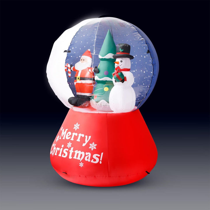 Create a festive ambiance with this 150cm Snowglobe Christmas inflatable, a joyful and eye-catching decoration choice for your UK celebrations.