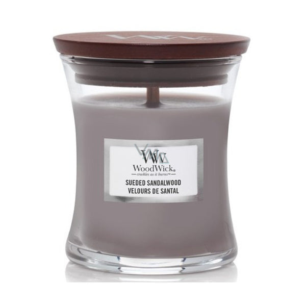 Woodwick Candle - Small - Suede & Sandalwood