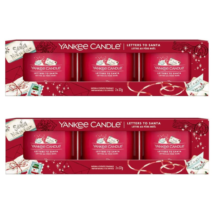 Letters to Santa Yankee Candle 3 Pack Filled Votives - Set of 2