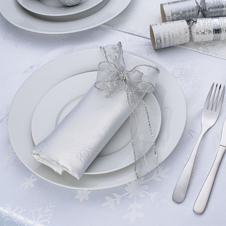Add Joy to Your Festive Feast with Metallic Deer Table Linens