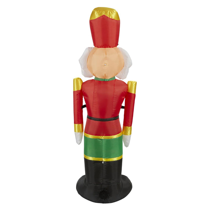 Experience the magic of self-inflating Nutcracker porch decorations by Celebright for your indoor or outdoor space.