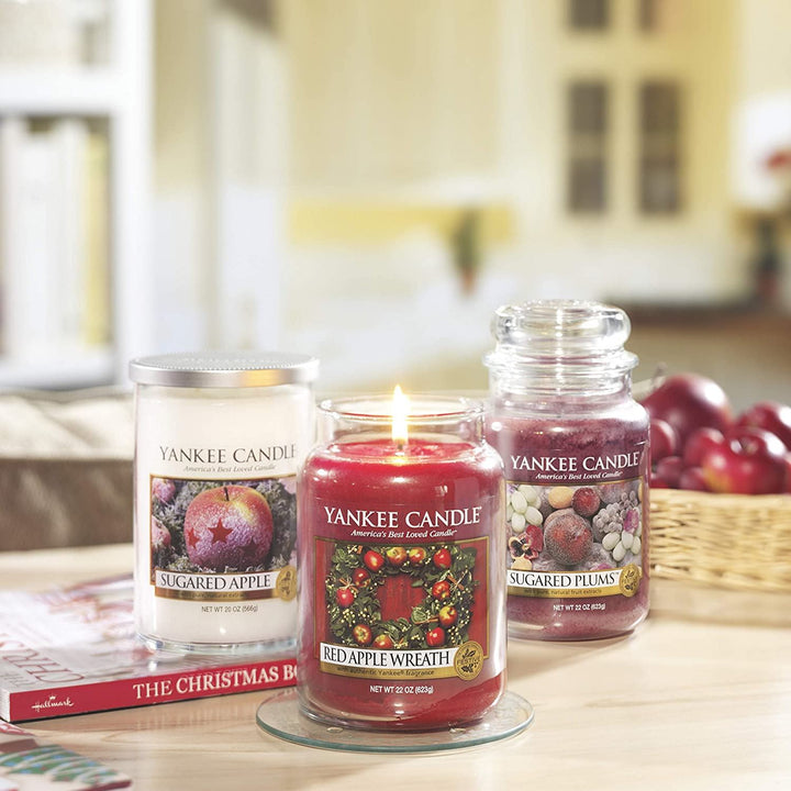 Red Apple Wreath Yankee Candle - Must-Have Holiday Decor