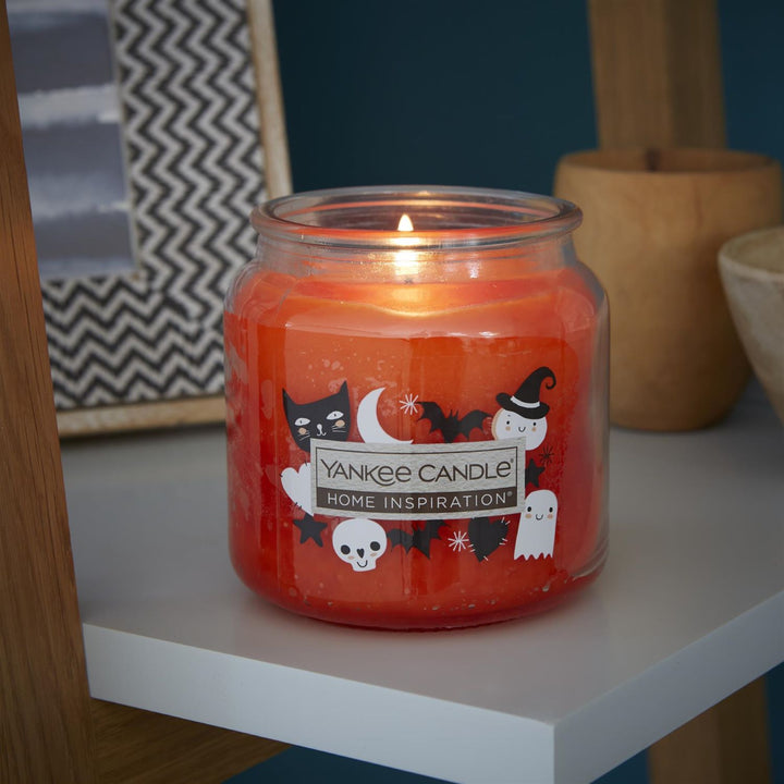 Experience the essence of the season with this seasonal Pumpkin Spice candle.