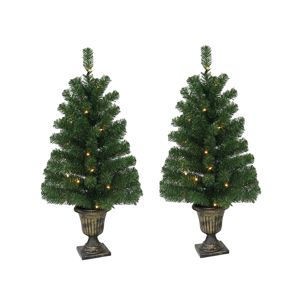 Realistic Pre-Lit Christmas Trees | Traditional Decorations – Celebright UK