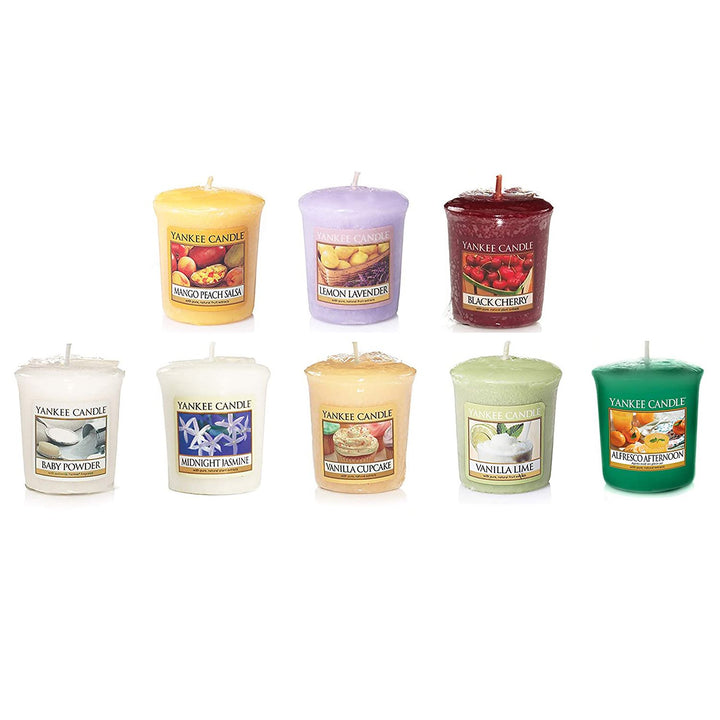 Set the mood in your home with the inviting glow and captivating scents of Yankee Candle Classic Votive Candles, known for their quality and charm.