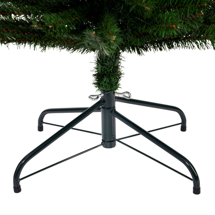 Sleek 6ft Artificial Green Xmas Tree, non-lit version, designed for a chic and modern Christmas ambiance.