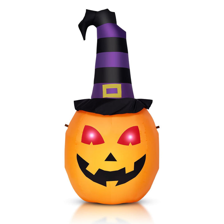 Celebright Inflatable Halloween Pumpkin with LED Lights - 178cm: Perfect for outdoor Halloween decorations.