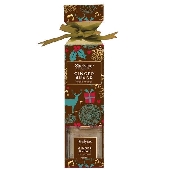 Starlytes Christmas Half Cracker Reed Diffuser - Ginger Bread