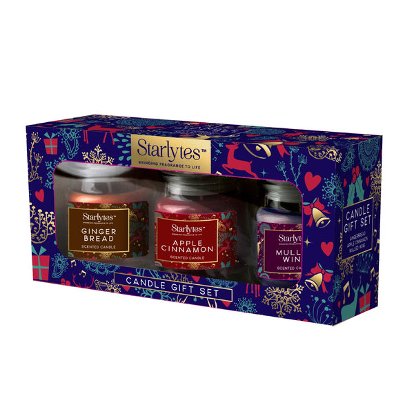 Starlytes Xmas Scented Candle Gift Set 3pk