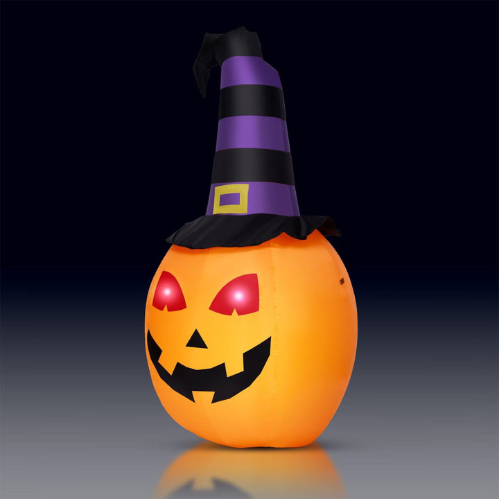 Durable and weather-resistant design makes the Celebright Inflatable Halloween Pumpkin with LED Lights ideal for both indoor and outdoor use.