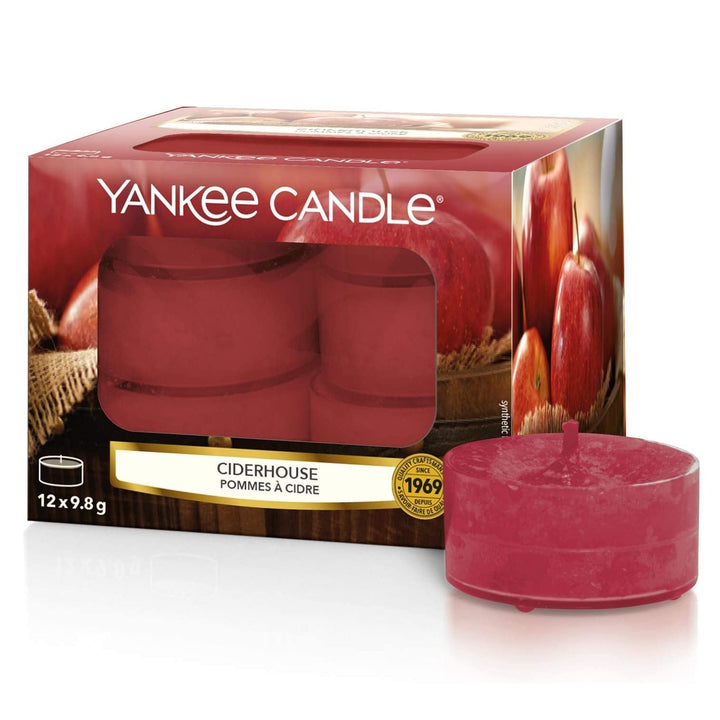 Infuse your space with the warmth of Ciderhouse fragrance in Yankee Candle Tea Lights.