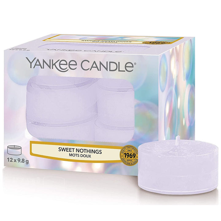 Let the sweet nothings linger in the air with Yankee Candle Tea Lights.